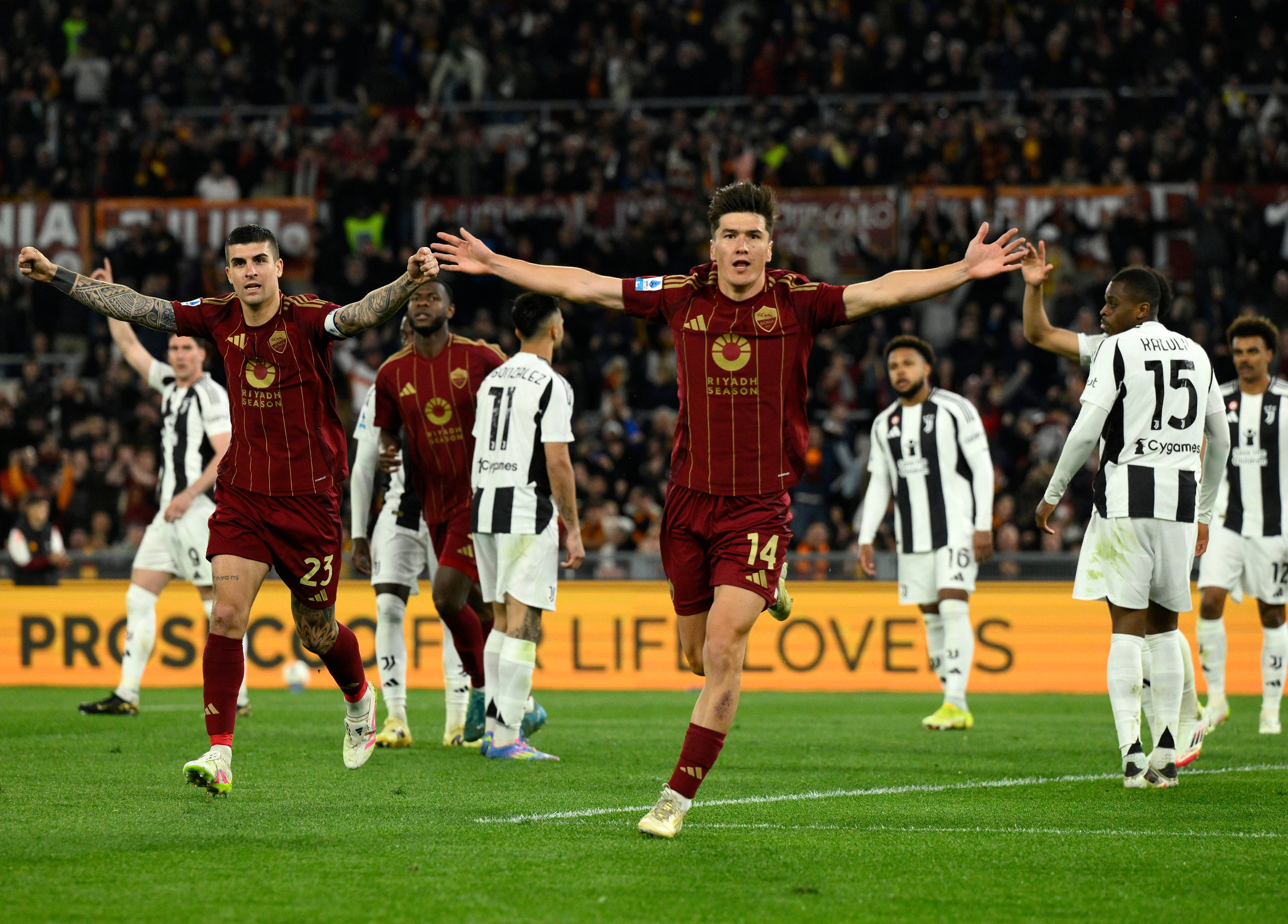 罗马客场扳平比分，与对手战成平局